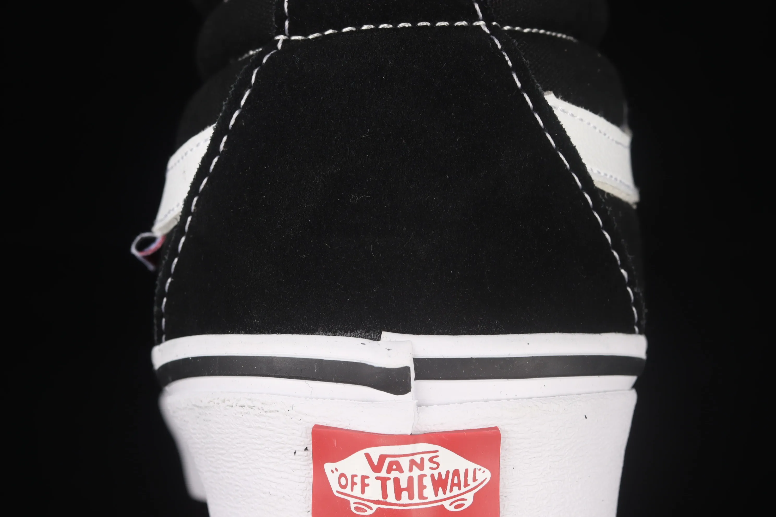 All Categories Vans Vans Series Vans Mid Vans China Velvet Vans Sk8-Mid Pro Vans Black Velvet White Striped Mid-top Casual Sneakers VN0A347UY28
